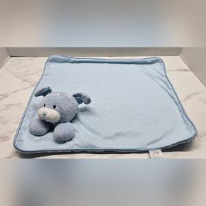 Baby GUND Dottie Dots #58230 Blue Puppy Dog Lovey Security Blanket HTF Rare
